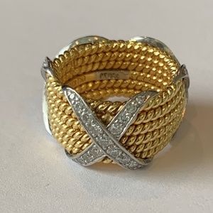 Jean Schlumberger for Tiffany & Company, 18K Yellow and White Gold 6 row Rope